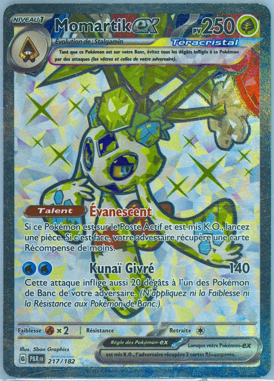 Froslass EX Ultra Rare (217) 2023 Pokemon French Par FR-Paradox Rift