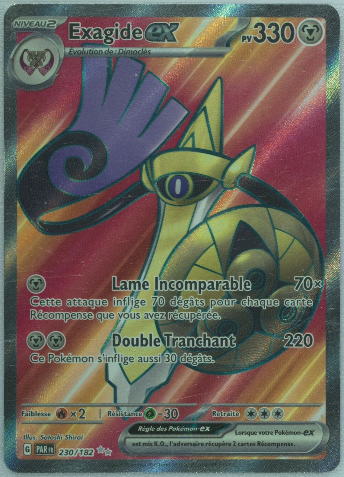 Aegislash EX Ultra Rare (230) 2023 Pokemon French Par FR-Paradox Rift
