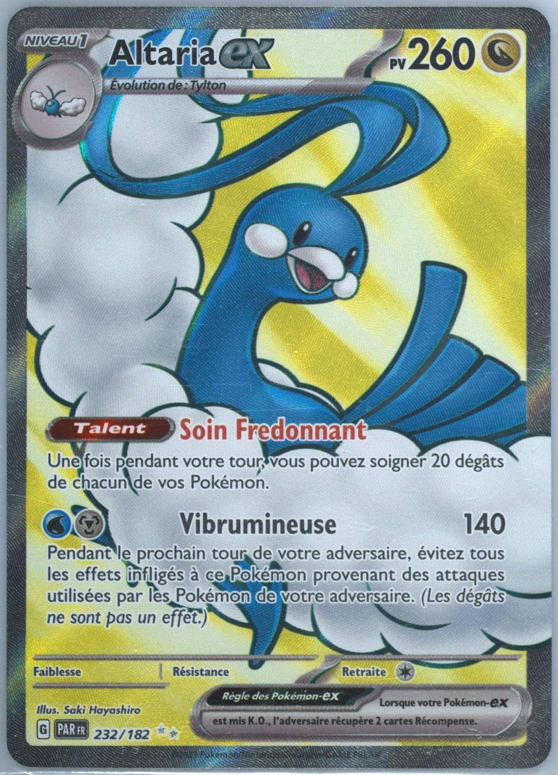 Altaria EX Ultra Rare (232) 2023 Pokemon French Par FR-Paradox Rift
