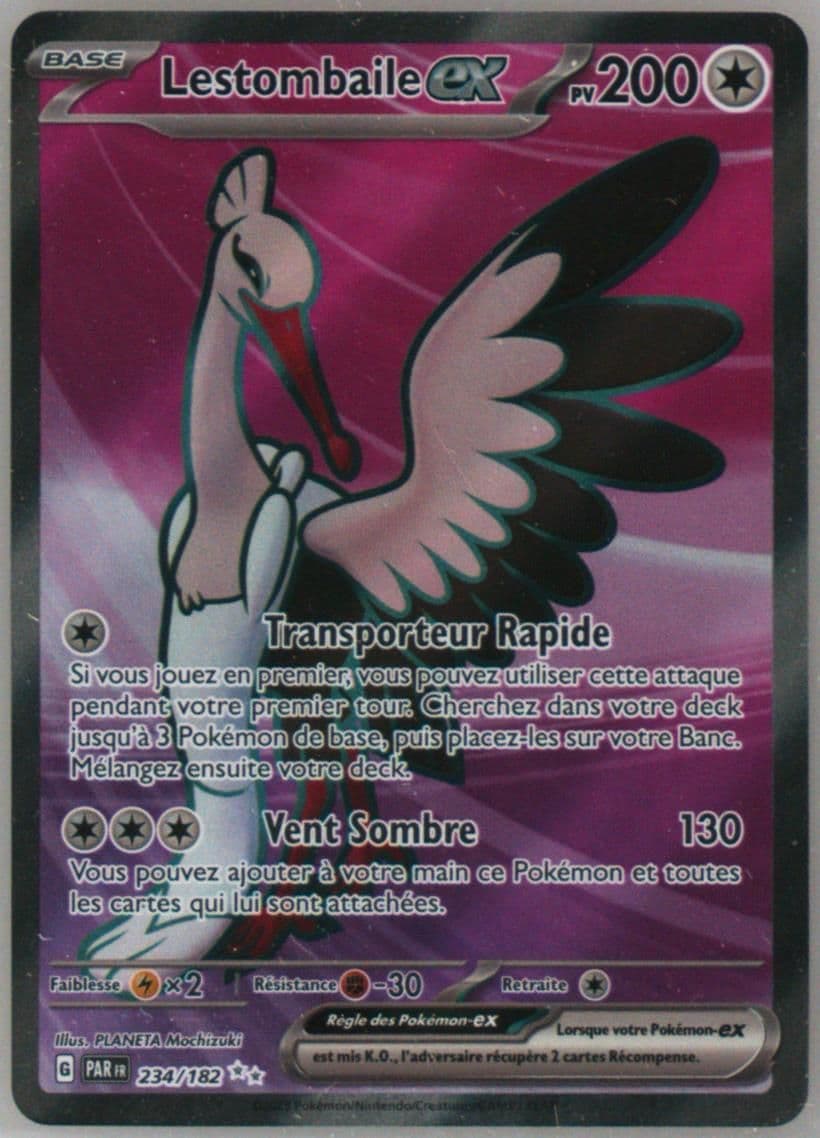 Bombirdier EX Ultra Rare (234) 2023 Pokemon French Par FR-Paradox Rift