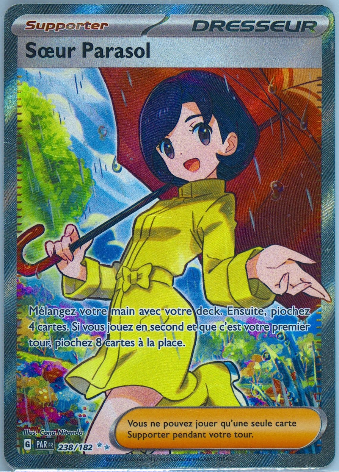Parasol Lady Ultra Rare (238) 2023 Pokemon French Par FR-Paradox Rift