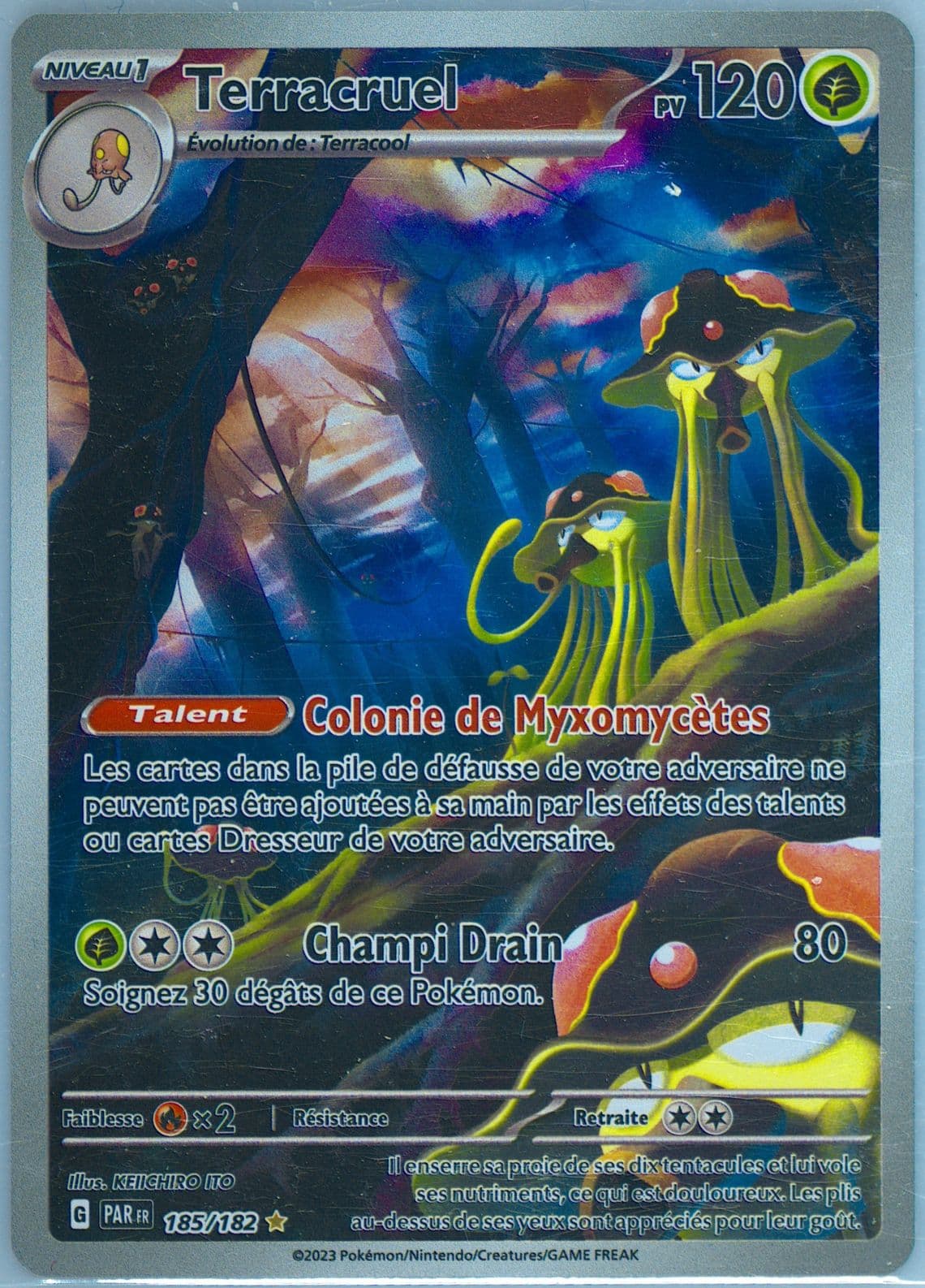 Toedscruel Illustration Rare (185) 2023 Pokemon French Par FR-Paradox Rift