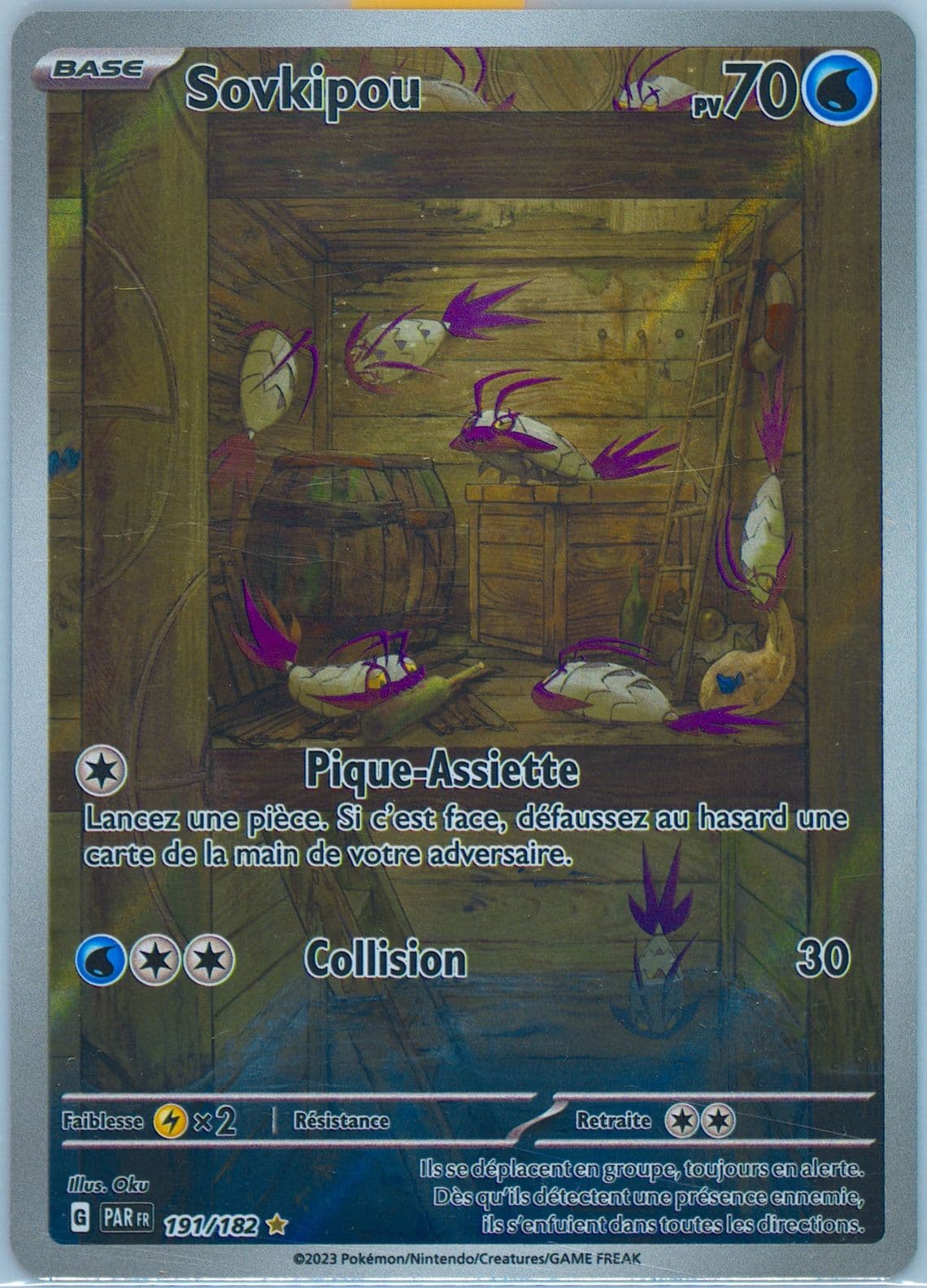 Wimpod Illustration Rare (191) 2023 Pokemon French Par FR-Paradox Rift