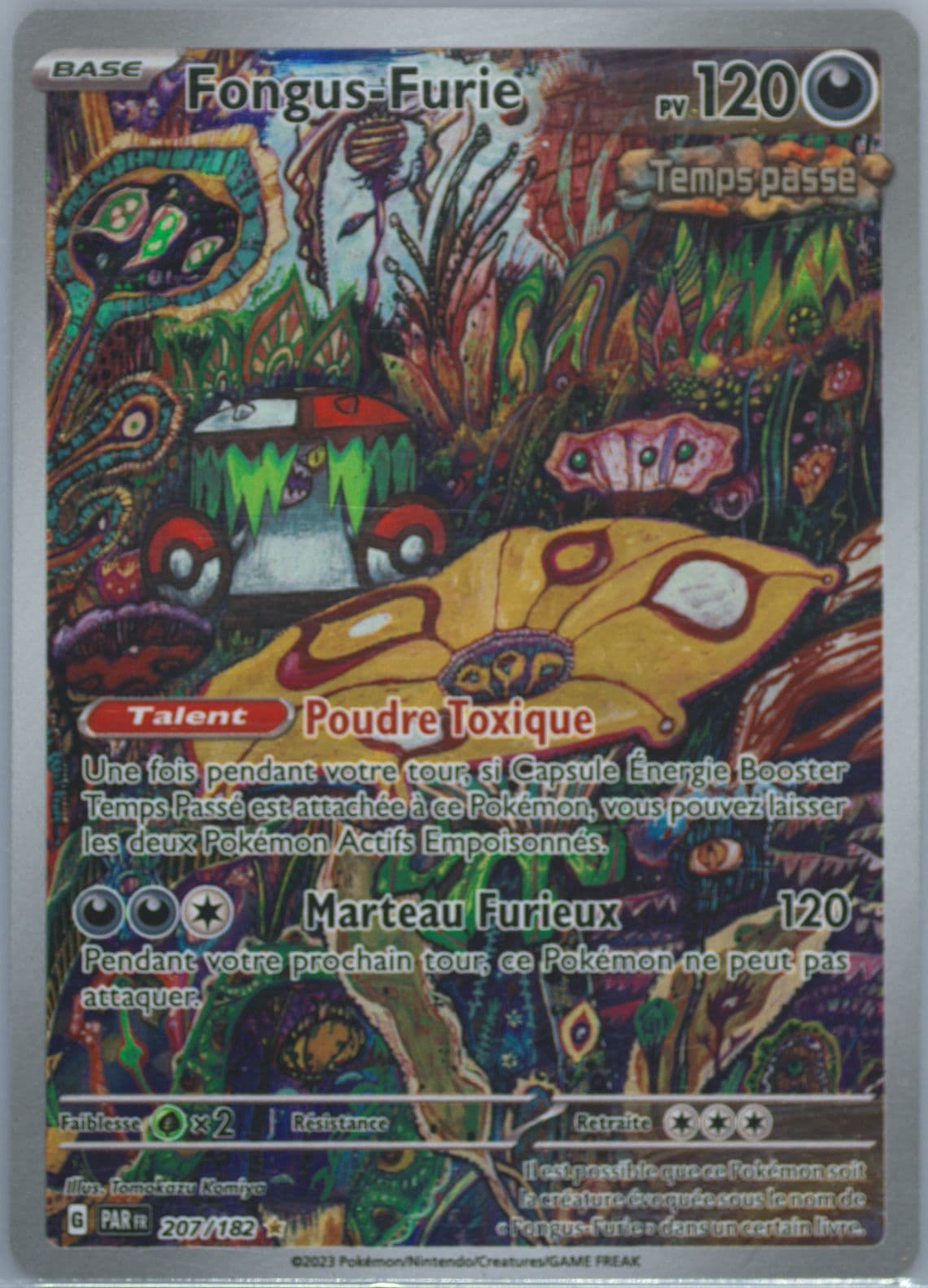 Brute Bonnet Illustration Rare (207) 2023 Pokemon French Par FR-Paradox Rift