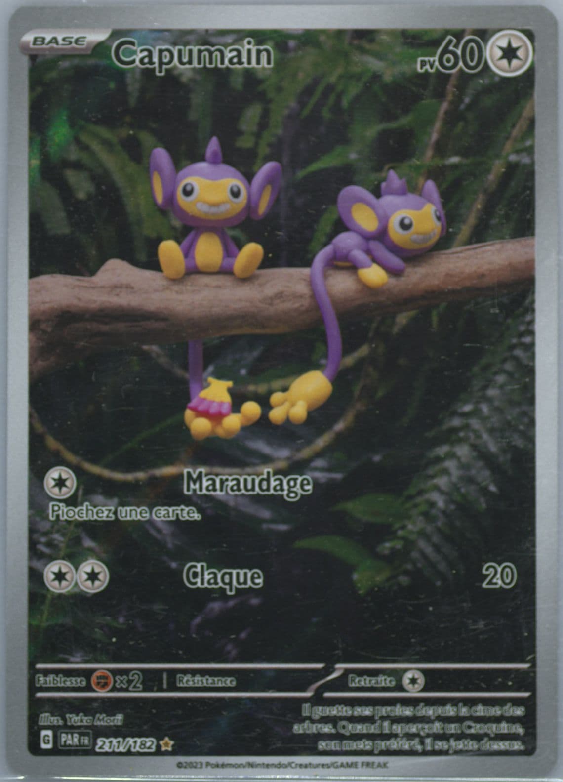 Aipom Illustration Rare (211) 2023 Pokemon French Par FR-Paradox Rift