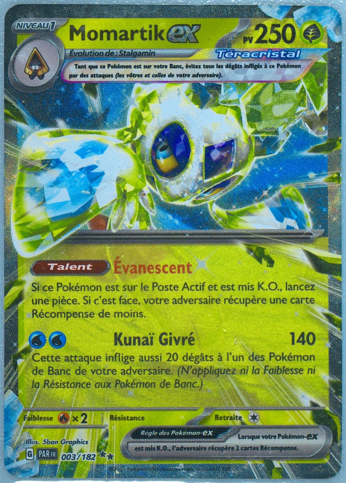 Froslass EX (003) 2023 Pokemon French Par FR-Paradox Rift