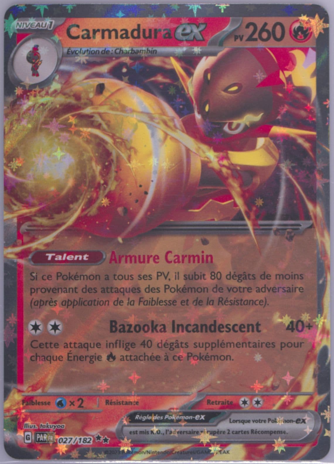 Armarouge EX (027) 2023 Pokemon French Par FR-Paradox Rift