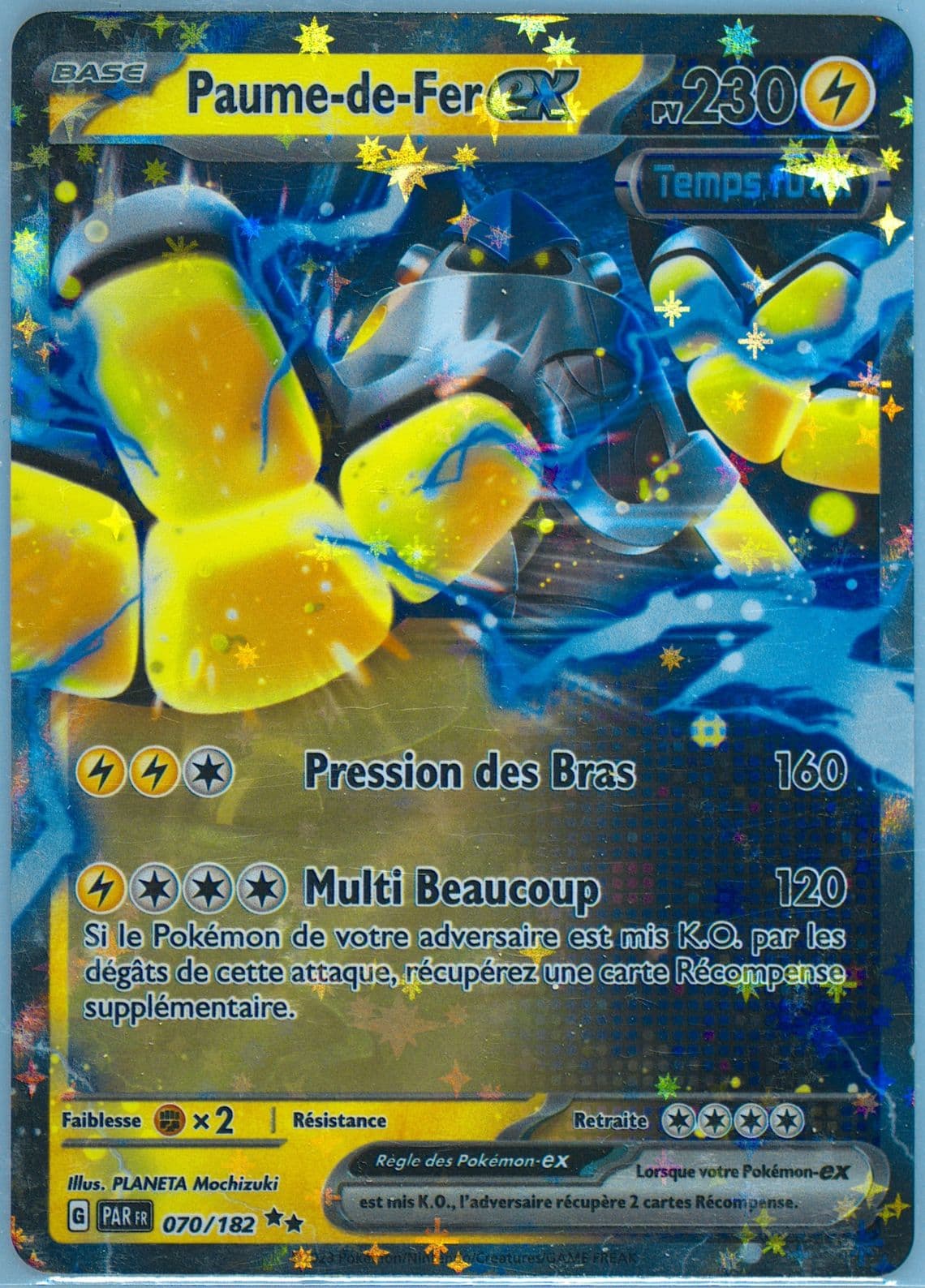 Iron Hands EX (070) 2023 Pokemon French Par FR-Paradox Rift