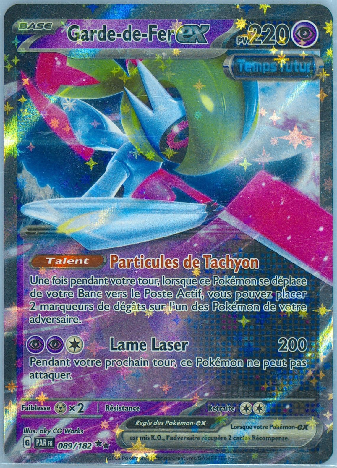 Iron Valiant EX (089) 2023 Pokemon French Par FR-Paradox Rift