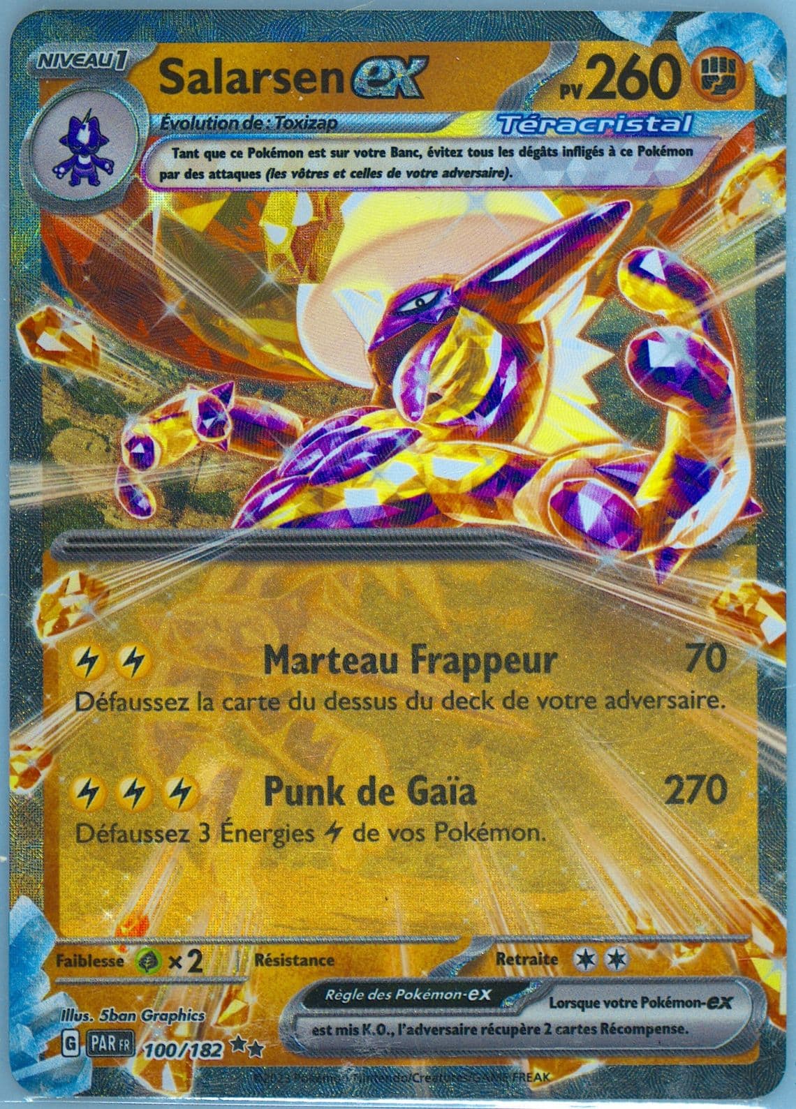 Toxtricity EX (100) 2023 Pokemon French Par FR-Paradox Rift