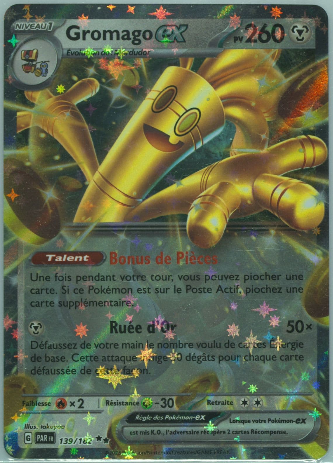 Gholdengo EX (139) 2023 Pokemon French Par FR-Paradox Rift