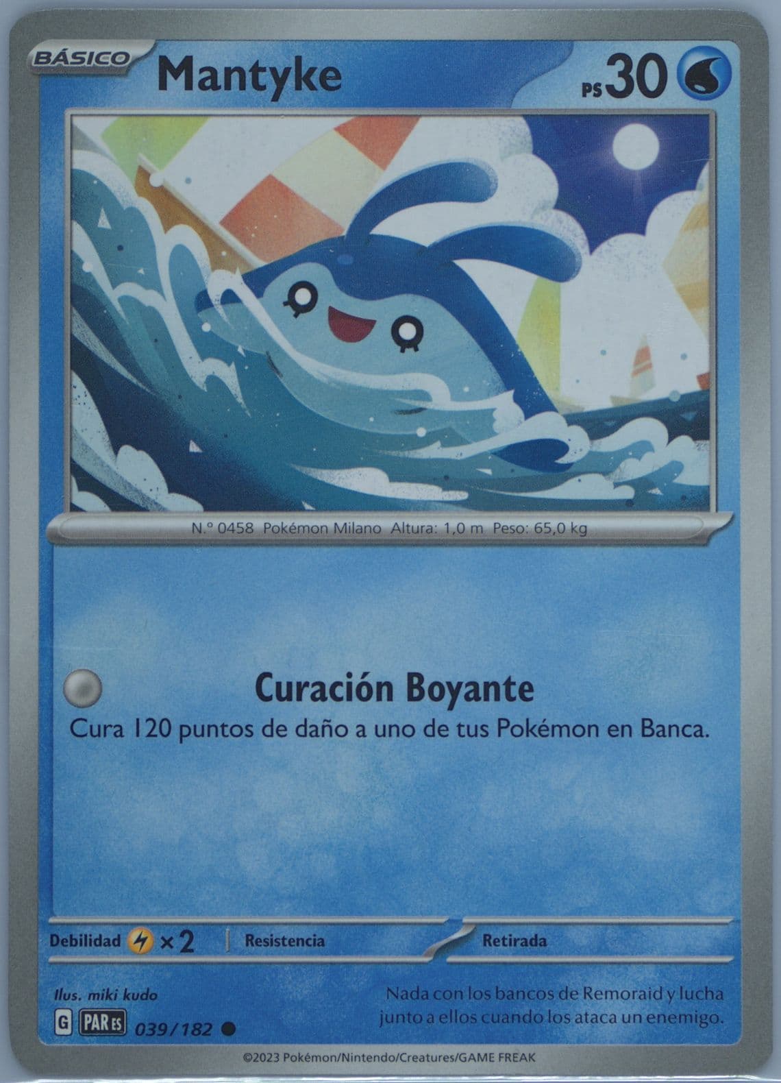 Mantyke (039) 2023 Pokemon Spanish Par ES-Paradox Rift