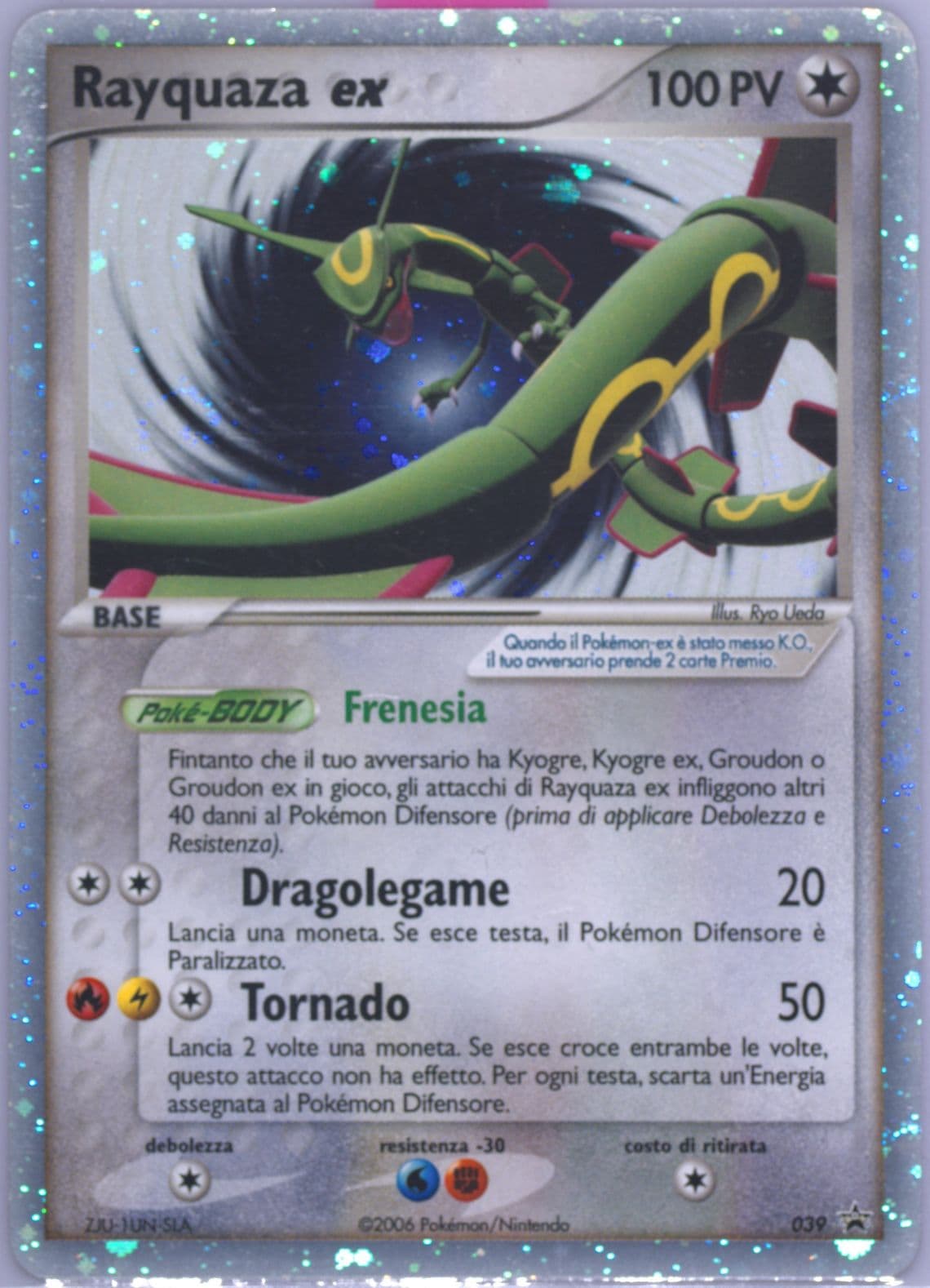 Rayquaza EX-Holo EX Collector's Tins-Italian (039) 2006 Pokemon Black Star Promos