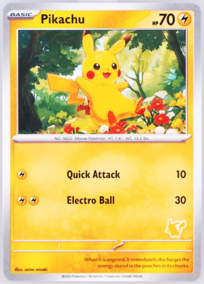 Pikachu 2023 Pokemon My First Battle-Pikachu Deck