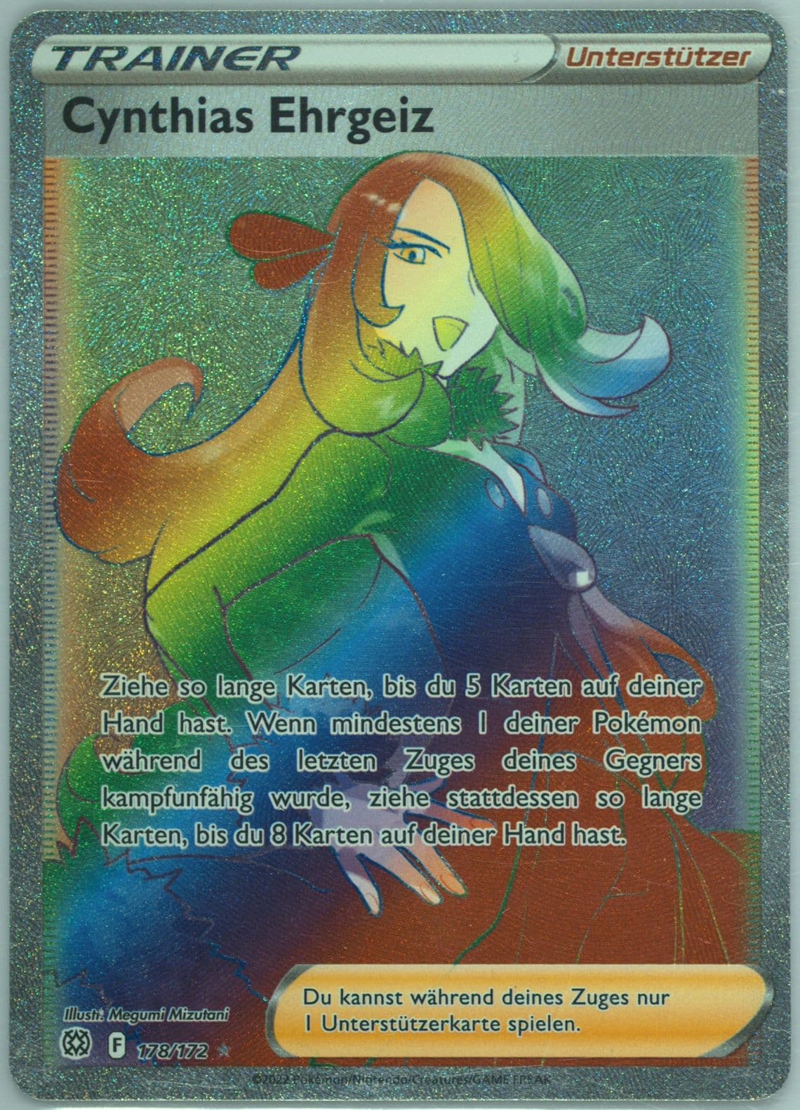 Full Art/Cynthias Ehrgeiz German-Secret (178) 2022 Pokemon Sword & Shield Brilliant Stars