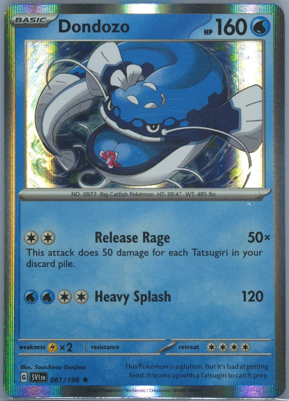 Dondozo Paldea Evolved Premium Checklane Blister (061) 2023 Pokemon Svi EN-Scarlet & Violet