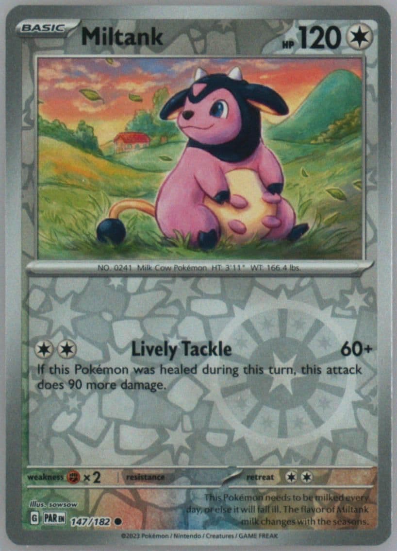 Miltank Reverse Holo (147) 2023 Pokemon Par EN-Paradox Rift