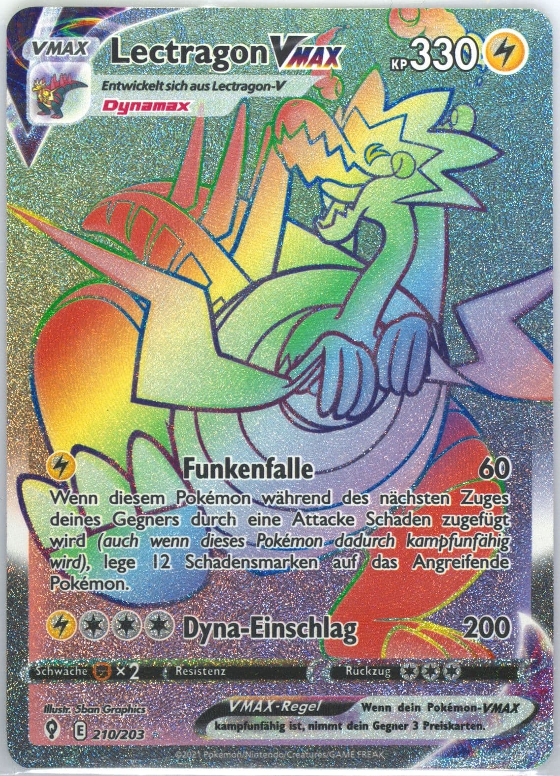 Full Art/Lectragon Vmax German-Secret (210) 2021 Pokemon Sword & Shield Evolving Skies