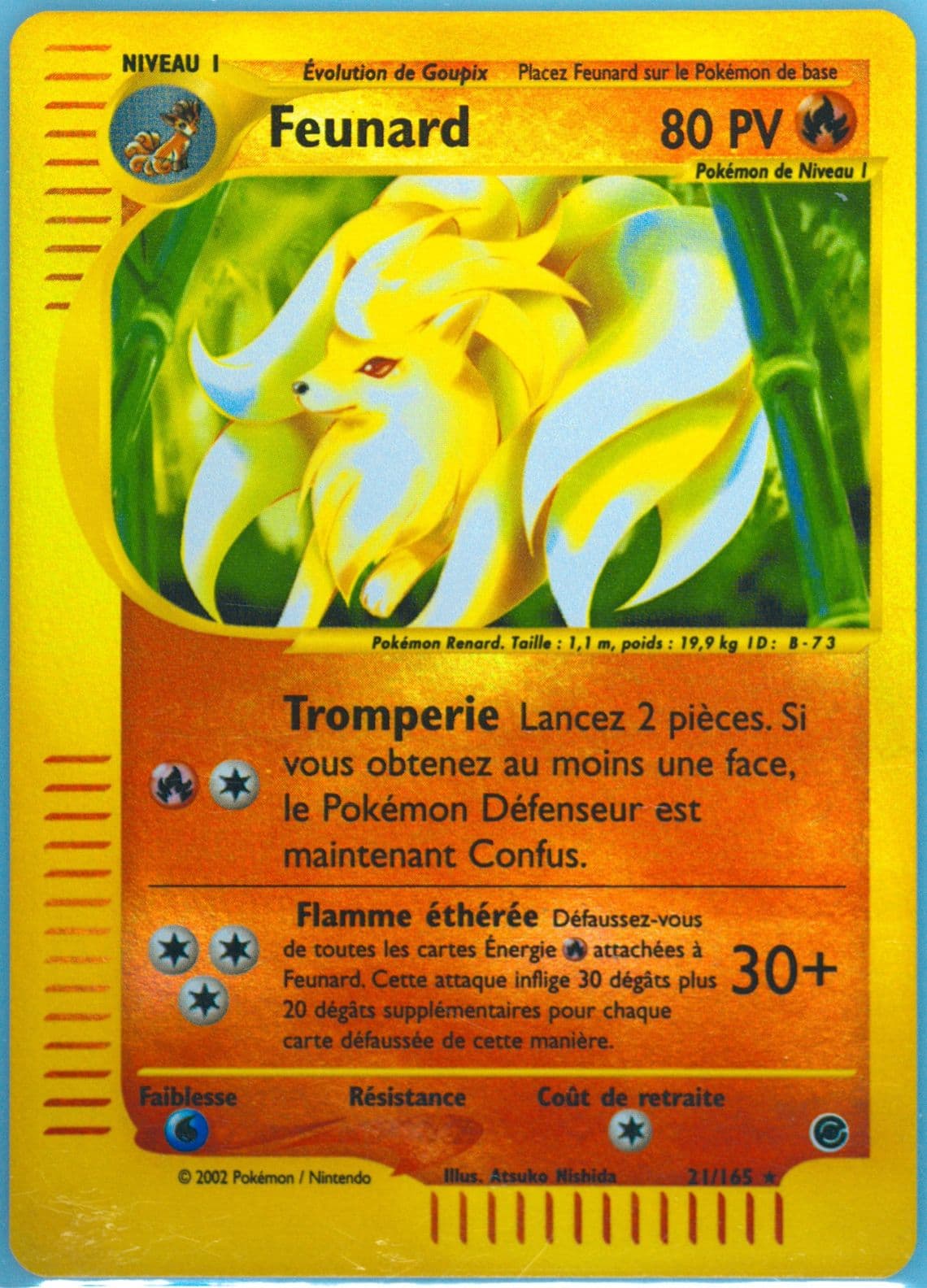 Feunard-Reverse Foil (21) 2003 Pokemon French Expedition