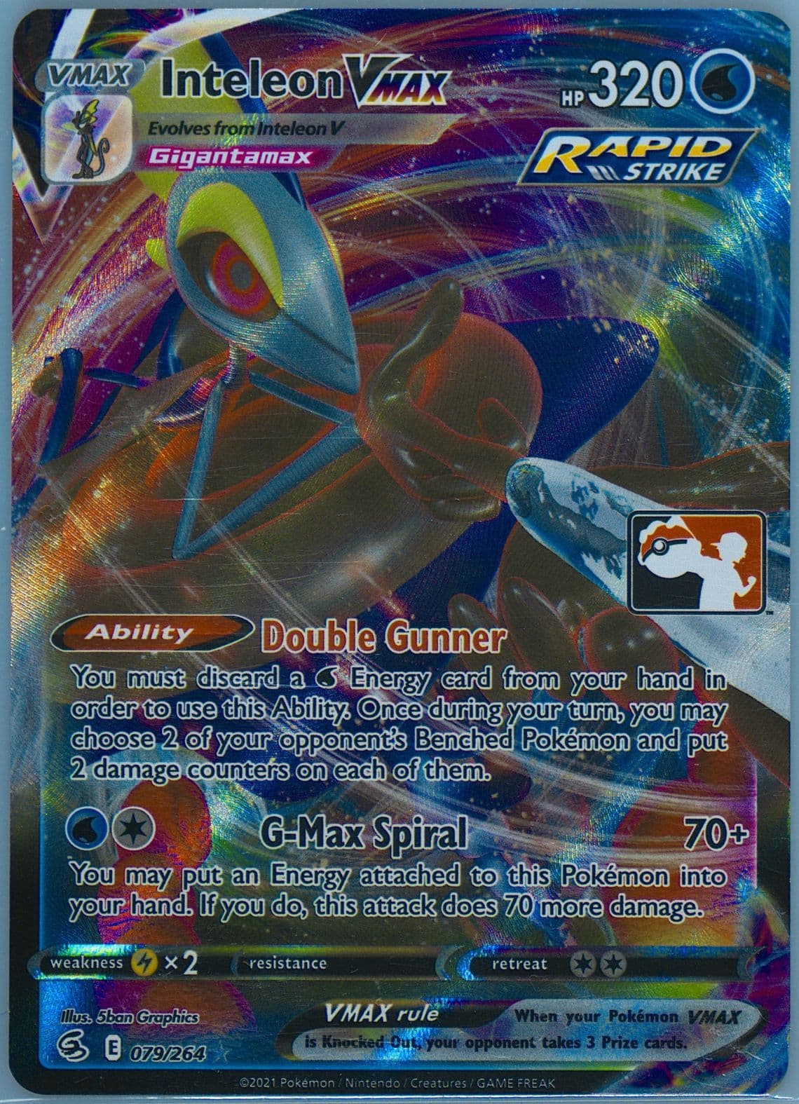 Full Art/Inteleon Vmax (079) 2023 Pokemon Play! Pokemon Prize Pack: Series 2