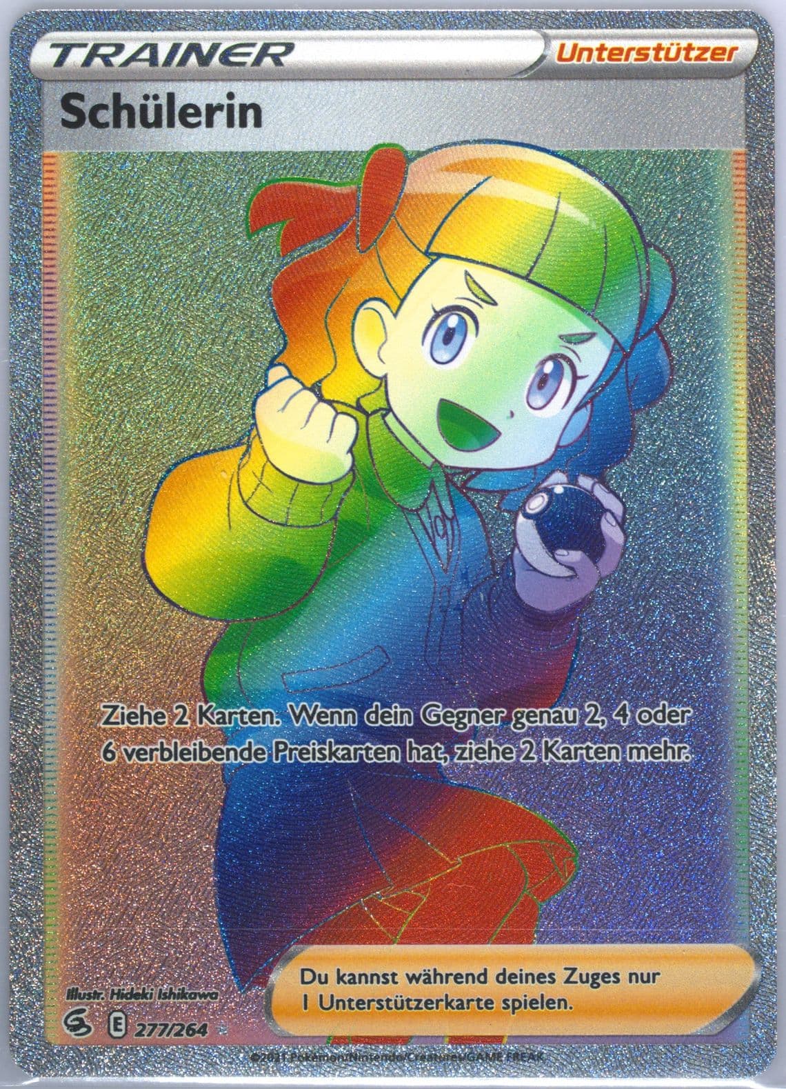 Full Art/Schulerin German-Secret (277) 2021 Pokemon Sword & Shield Fusion Strike