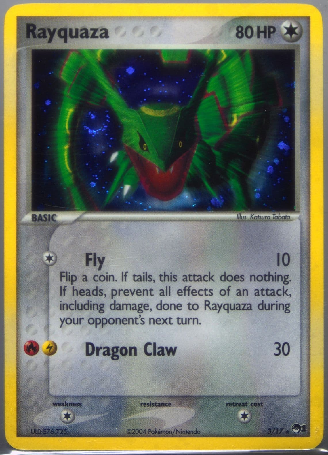 Rayquaza-Holo (3) 2004 Pokemon Pop Series 1