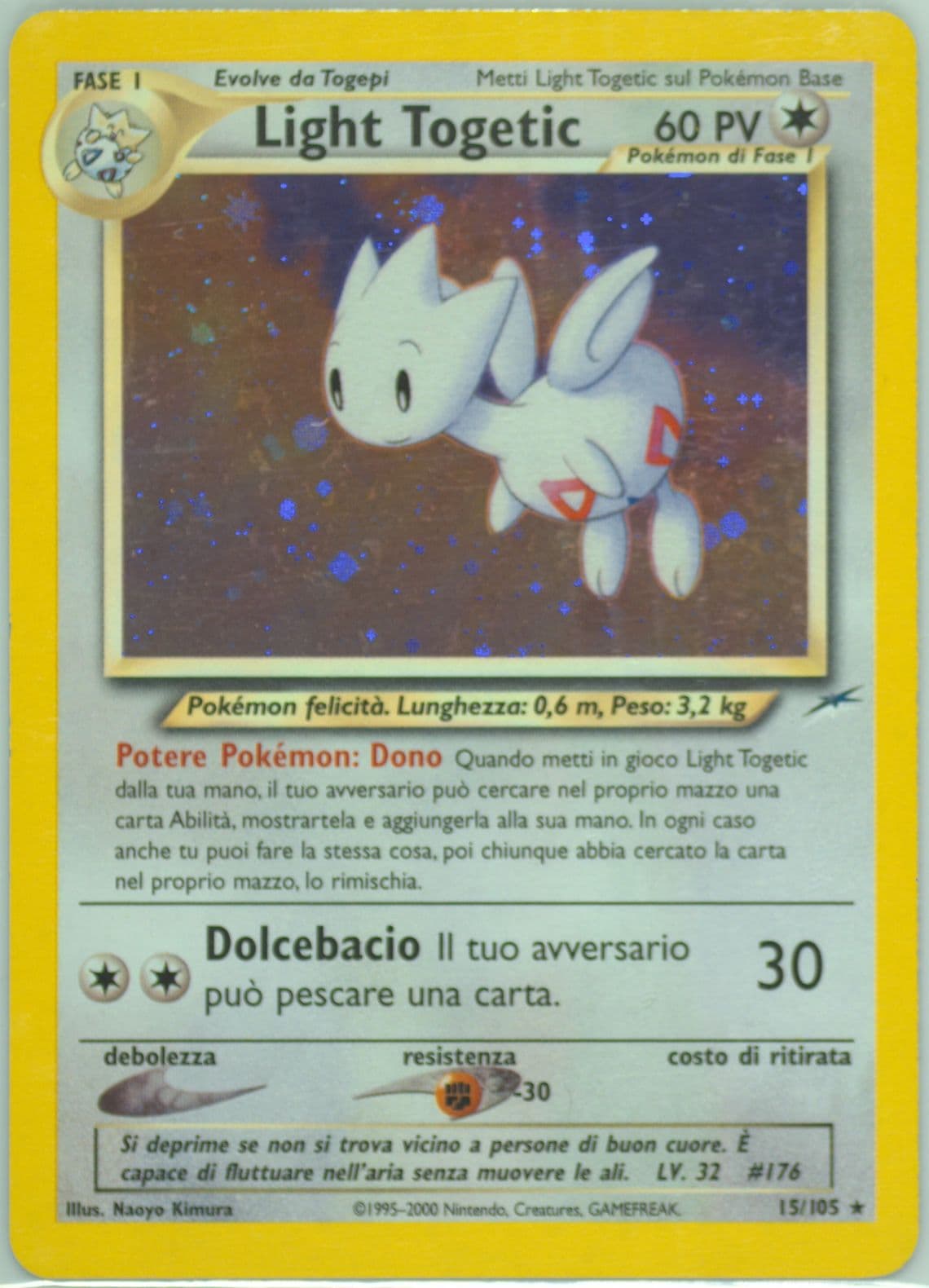 Light Togetic-Holo Italian (15) 2002 Pokemon Neo Destiny