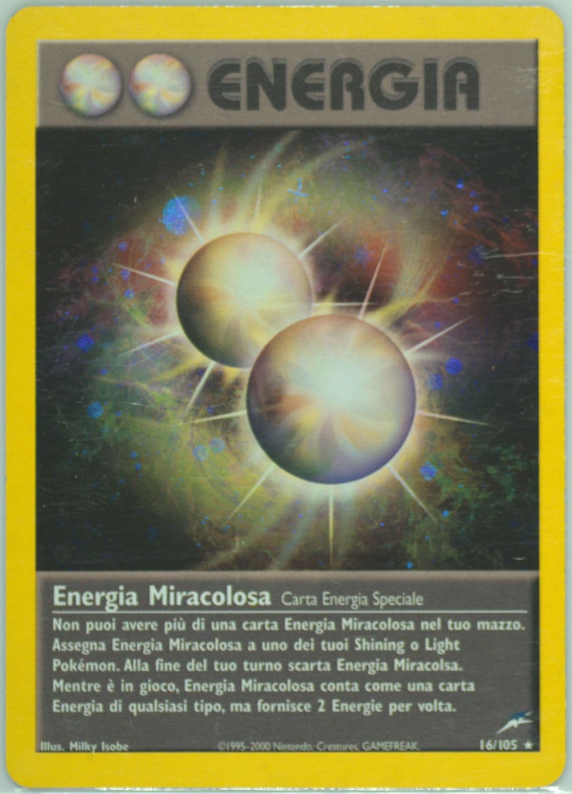 Energia Miracolosa-Holo Italian (16) 2002 Pokemon Neo Destiny