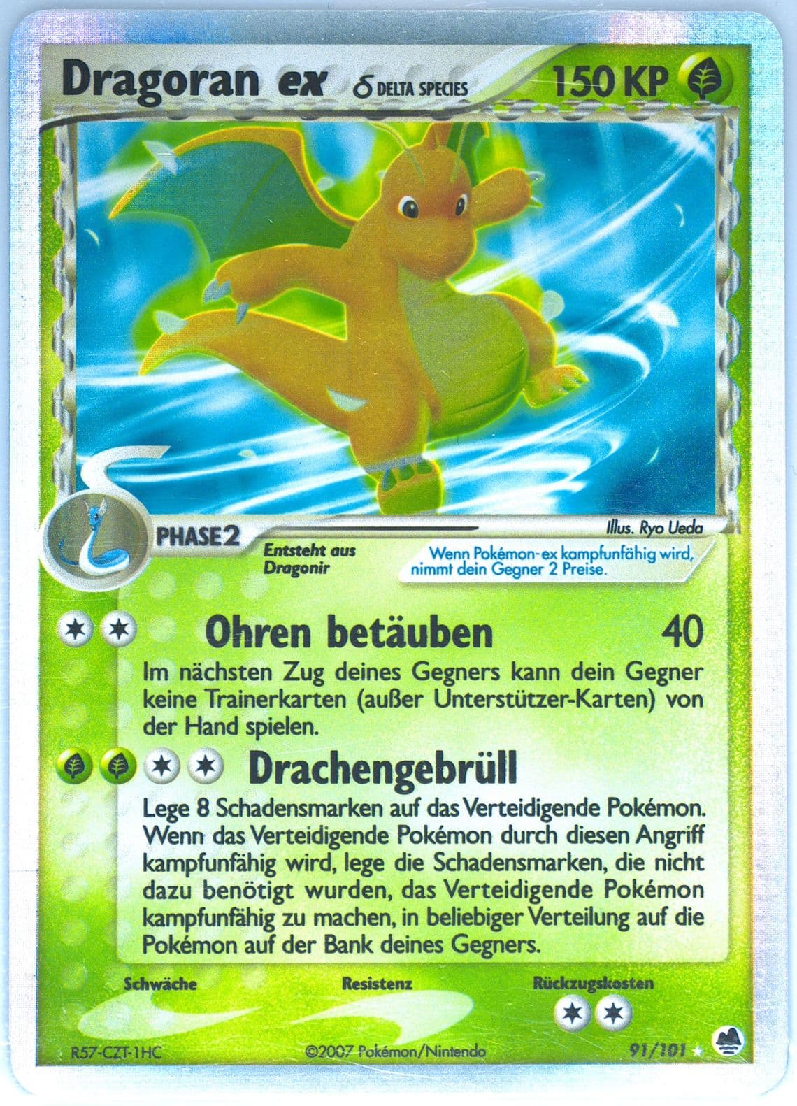 Dragoran-Holo German (91) 2006 Pokemon EX Dragon Frontiers