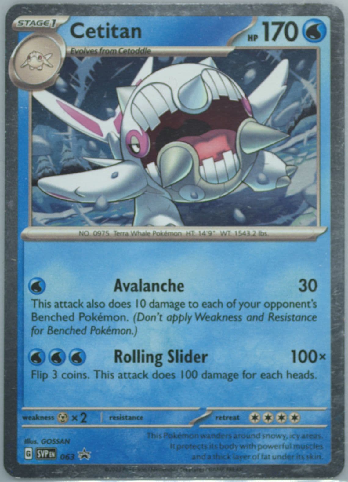 Cetitan Paradox Rift Three Pack Blister (063) 2023 Pokemon Svp EN-SV Black Star Promo