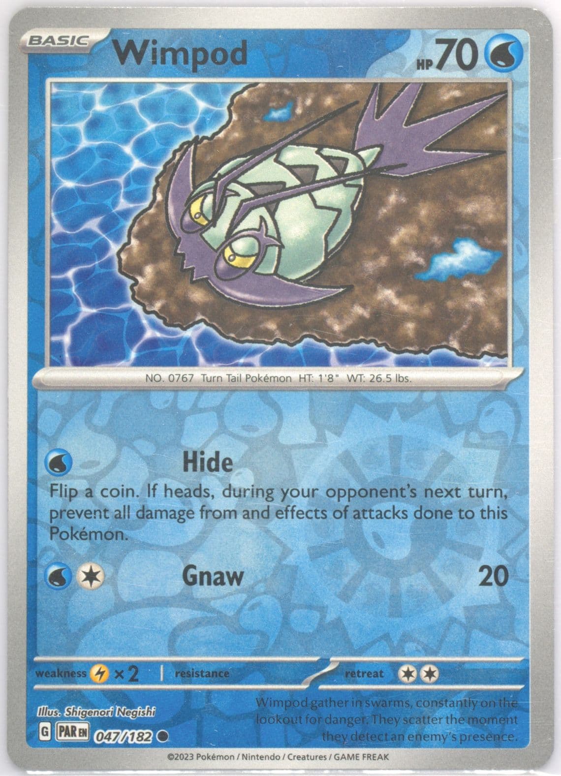 Wimpod Reverse Holo (047) 2023 Pokemon Par EN-Paradox Rift