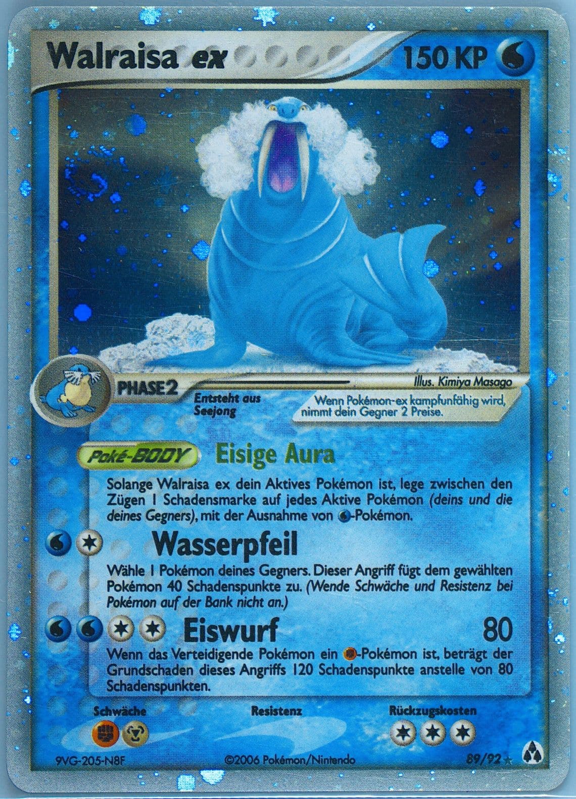 Walraisa EX-Holo German (89) 2006 Pokemon EX Legend Maker