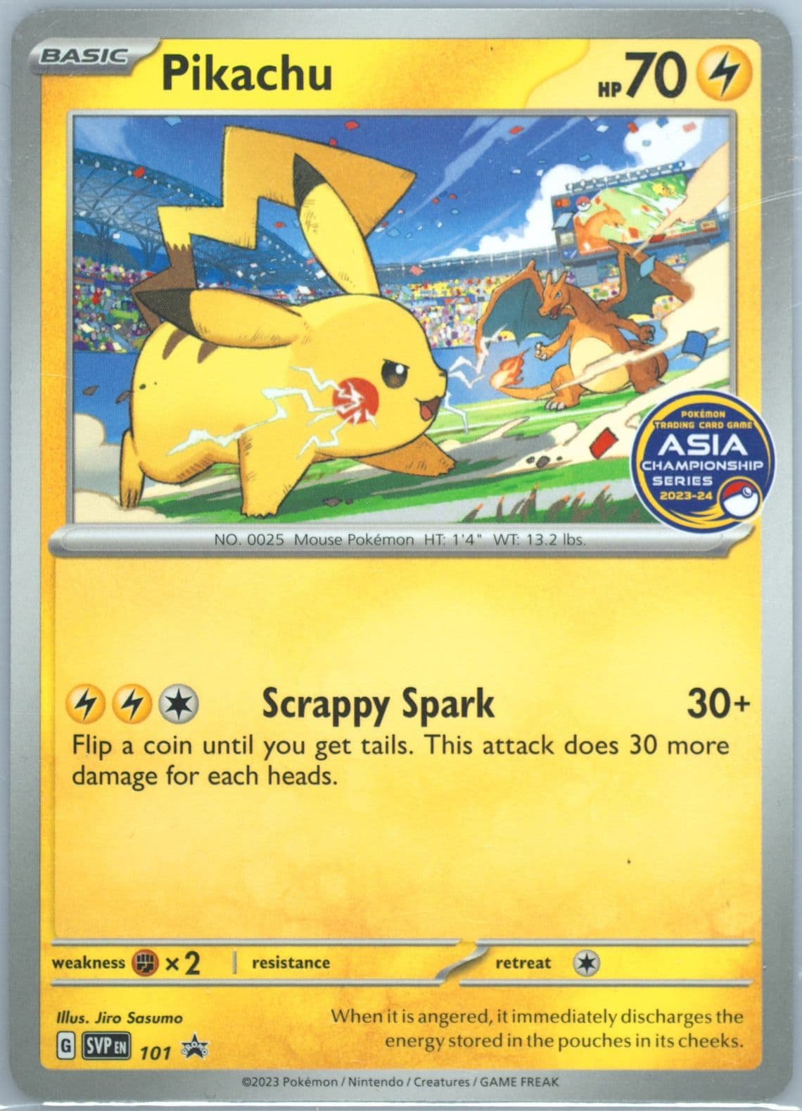 Pikachu South East Asia Championship 2023-24 (101) 2023 Pokemon Svp EN-SV Black Star Promo