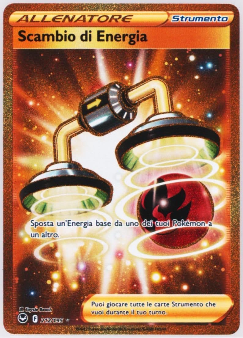 Full Art/Scambio DI Energia Italian-Secret (212) 2022 Pokemon Sword & Shield Silver Tempest