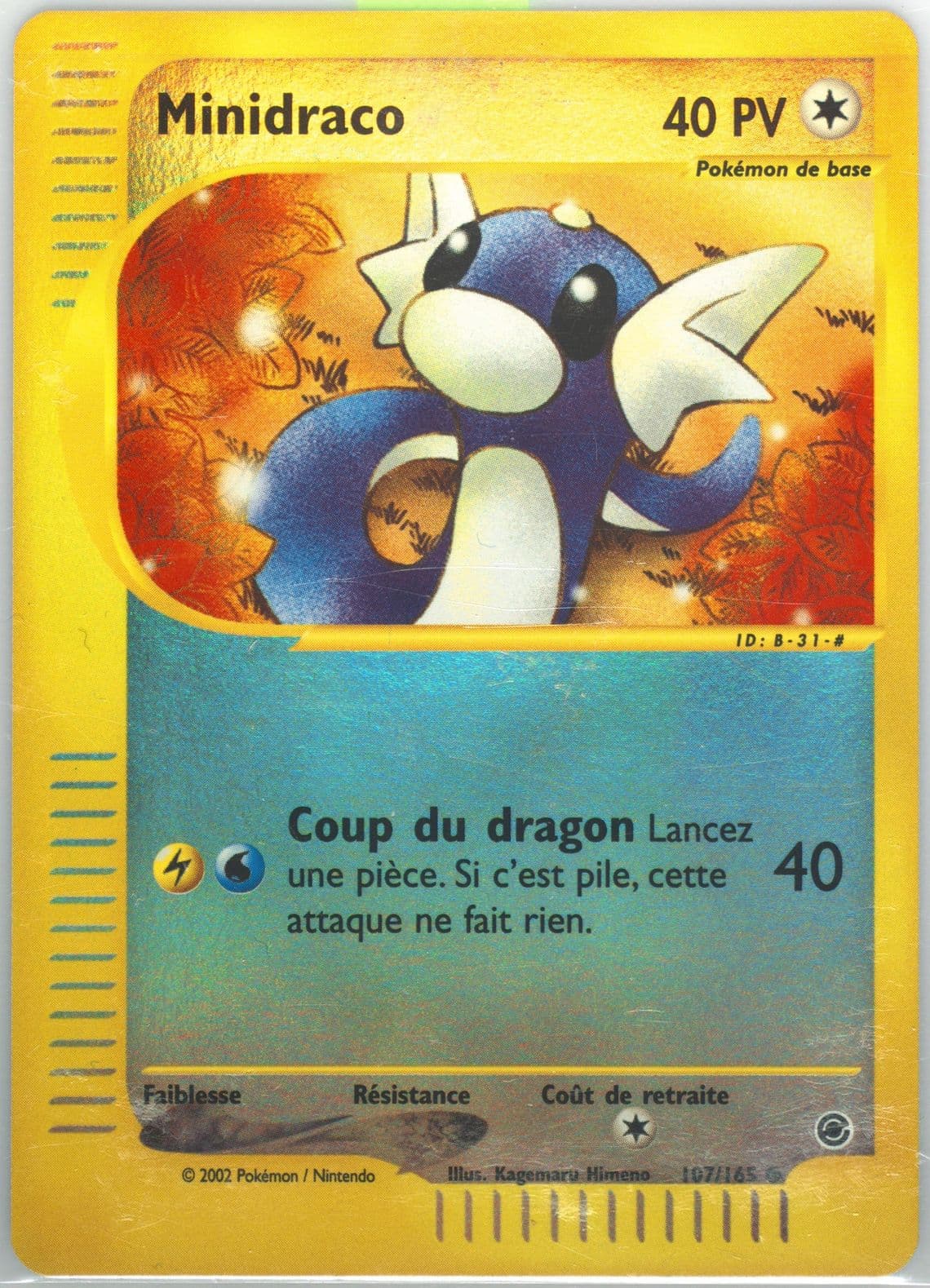 Minidraco-Reverse Foil (107) 2003 Pokemon French Expedition