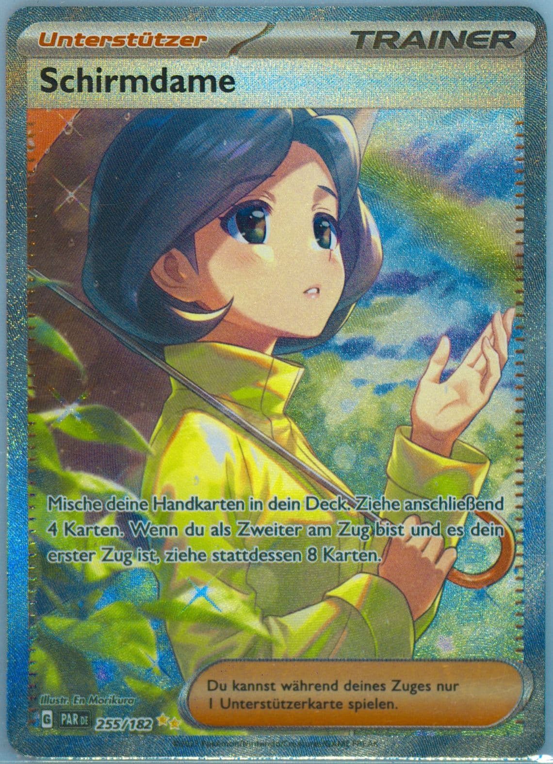 Parasol Lady Special Illustration Rare (255) 2023 Pokemon German Par de-Paradox Rift