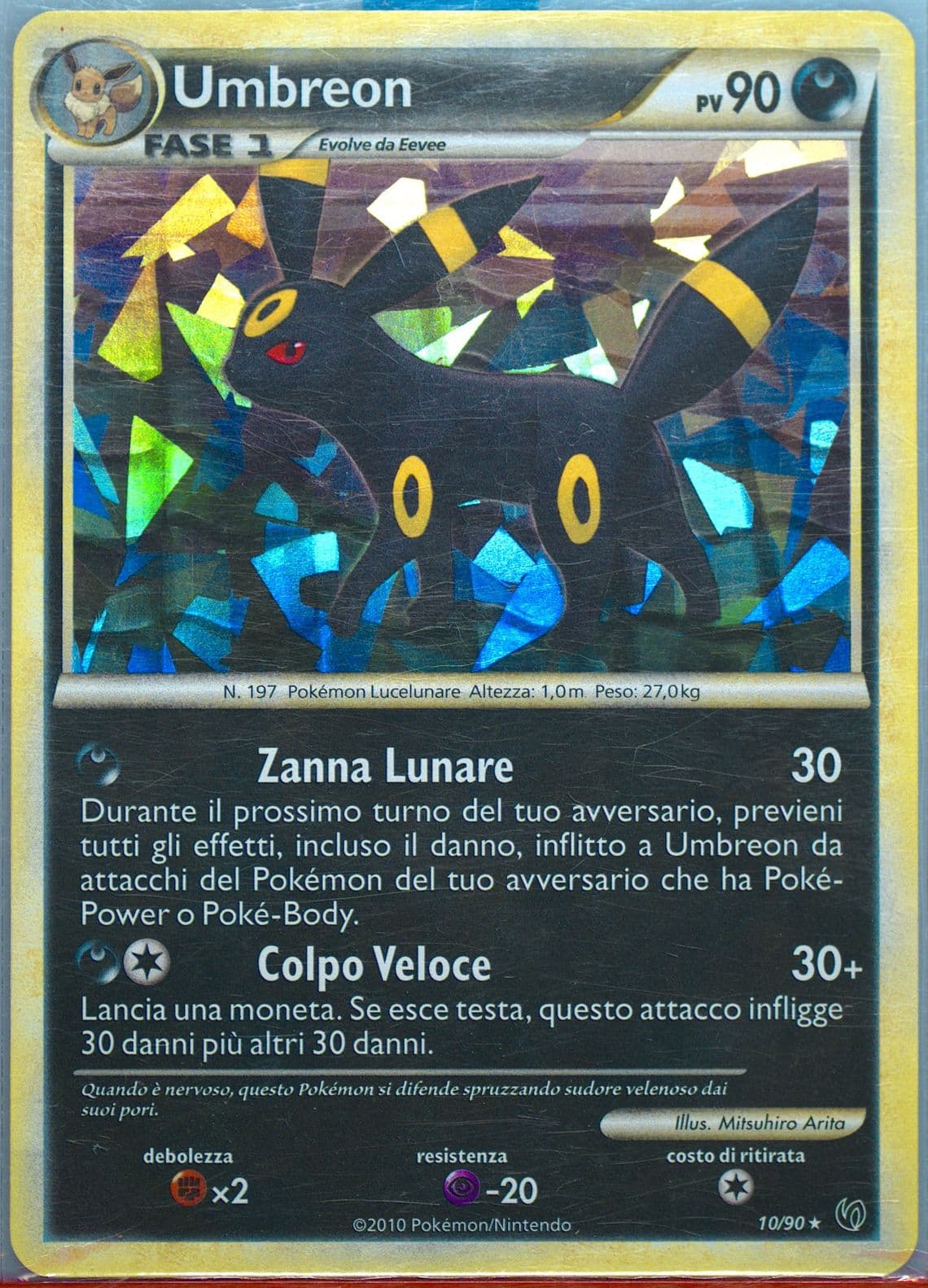 Umbreon-Holo Italian-Nightfall Theme Deck (10) 2010 Pokemon Heartgold & Soulsilver Undaunted