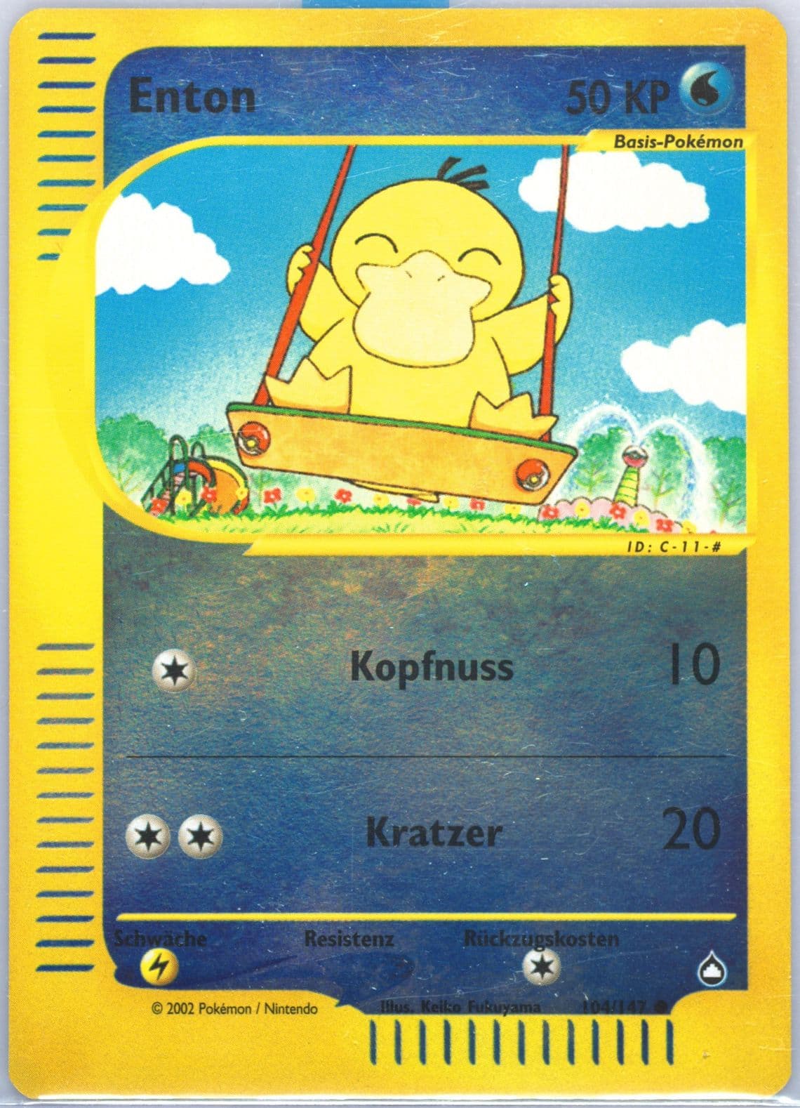 Enton-Reverse Foil German (104) 2003 Pokemon Aquapolis