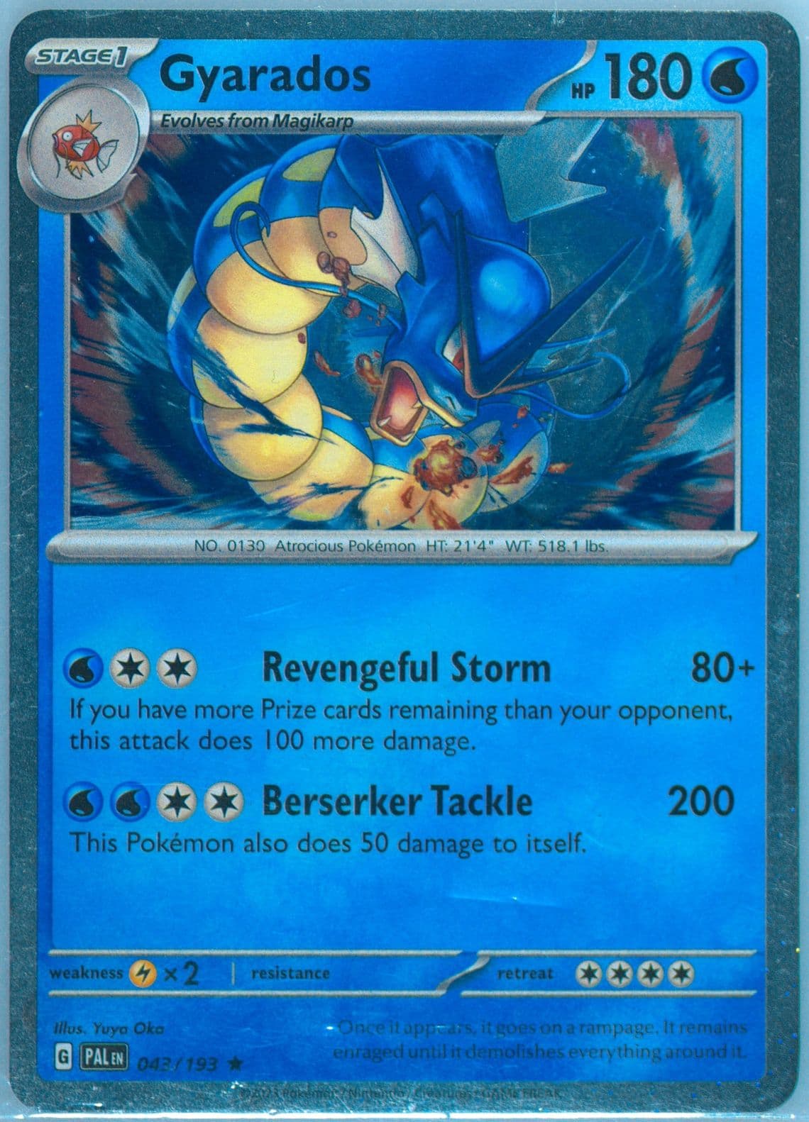 Gyarados 5-Pack Mini Tin (043) 2023 Pokemon Pal EN-Paldea Evolved