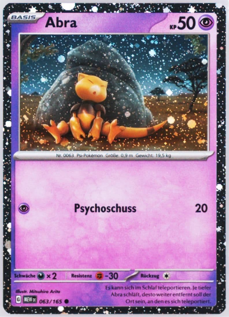 Abra Alakazam EX Box (063) 2023 Pokemon German Mew de-151