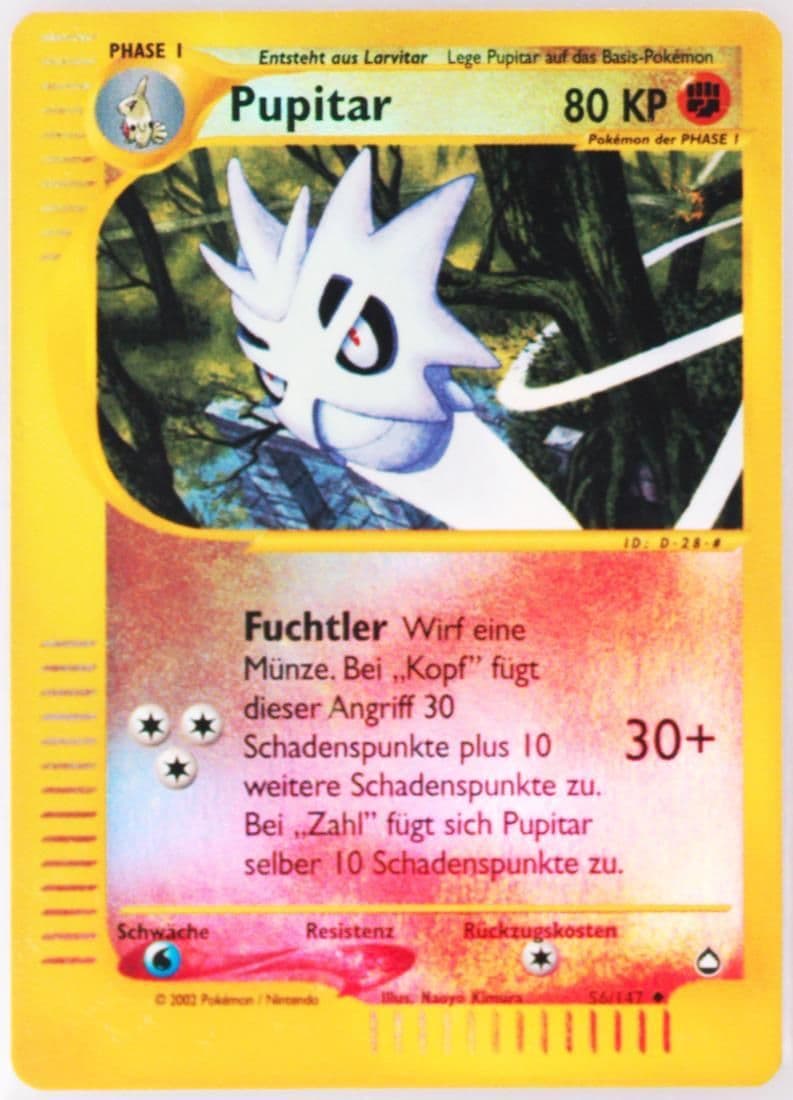 Pupitar-Reverse Foil German (56) 2003 Pokemon Aquapolis