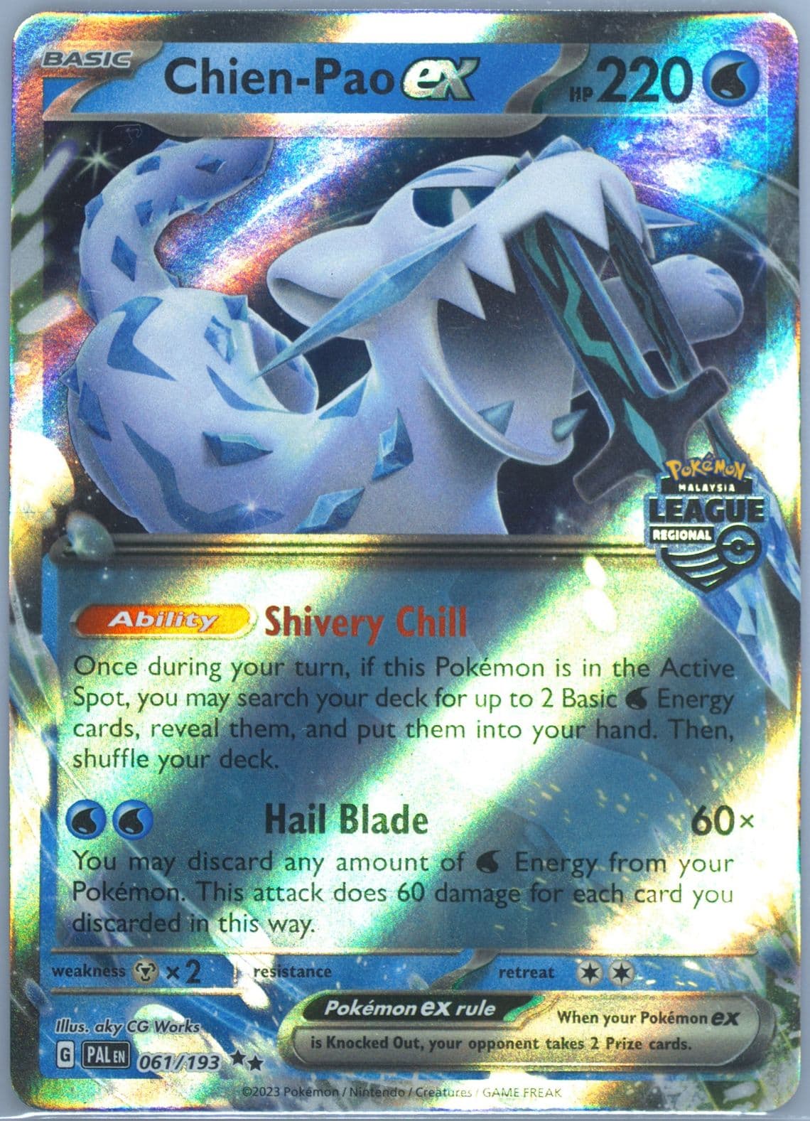 Chien-Pao EX Regional League 2023-2024 Malaysia-Top 4 (061) 2023 Pokemon Pal EN-Paldea Evolved