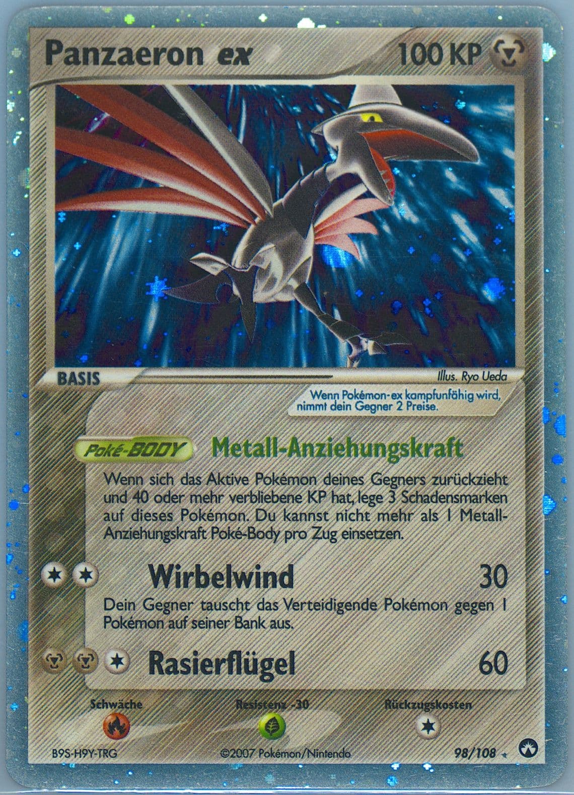 Panzaeron EX-Holo German (98) 2007 Pokemon EX Power Keepers