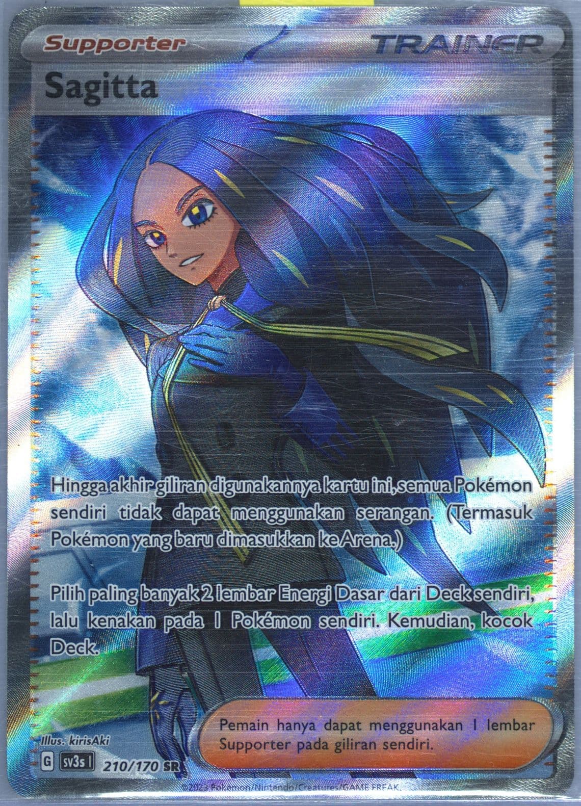 Geeta Super Rare (210) 2023 Pokemon Indonesian Sv3s I-Black Shine