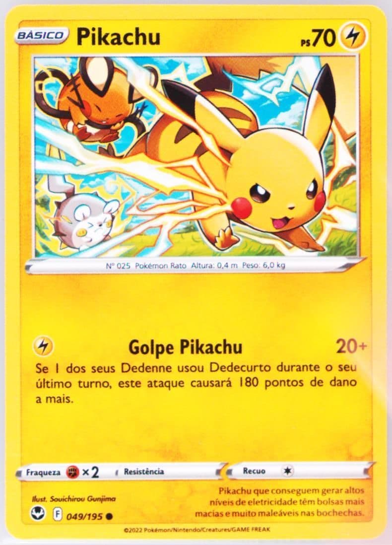 Pikachu Portuguese (049) 2022 Pokemon Sword & Shield Silver Tempest