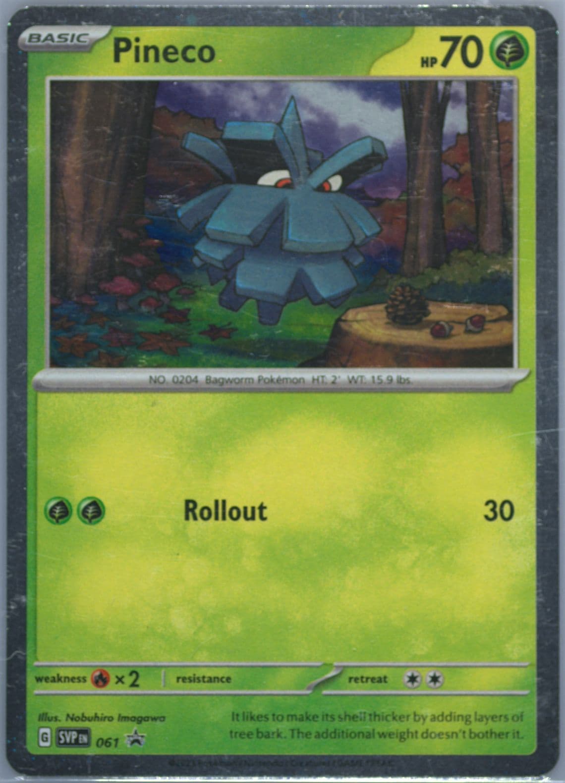 Pineco Paradox Rift Single Pack Blister (061) 2023 Pokemon Svp EN-SV Black Star Promo