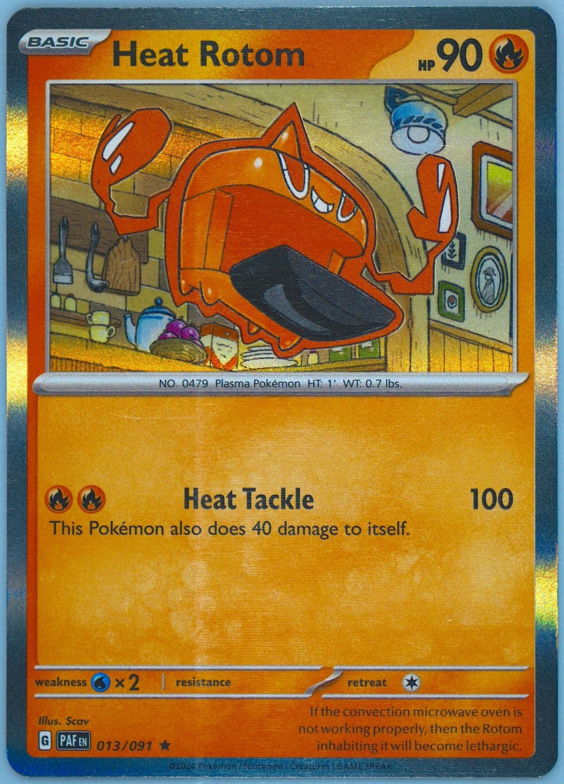Heat Rotom (013) 2024 Pokemon Paf EN-Paldean Fates