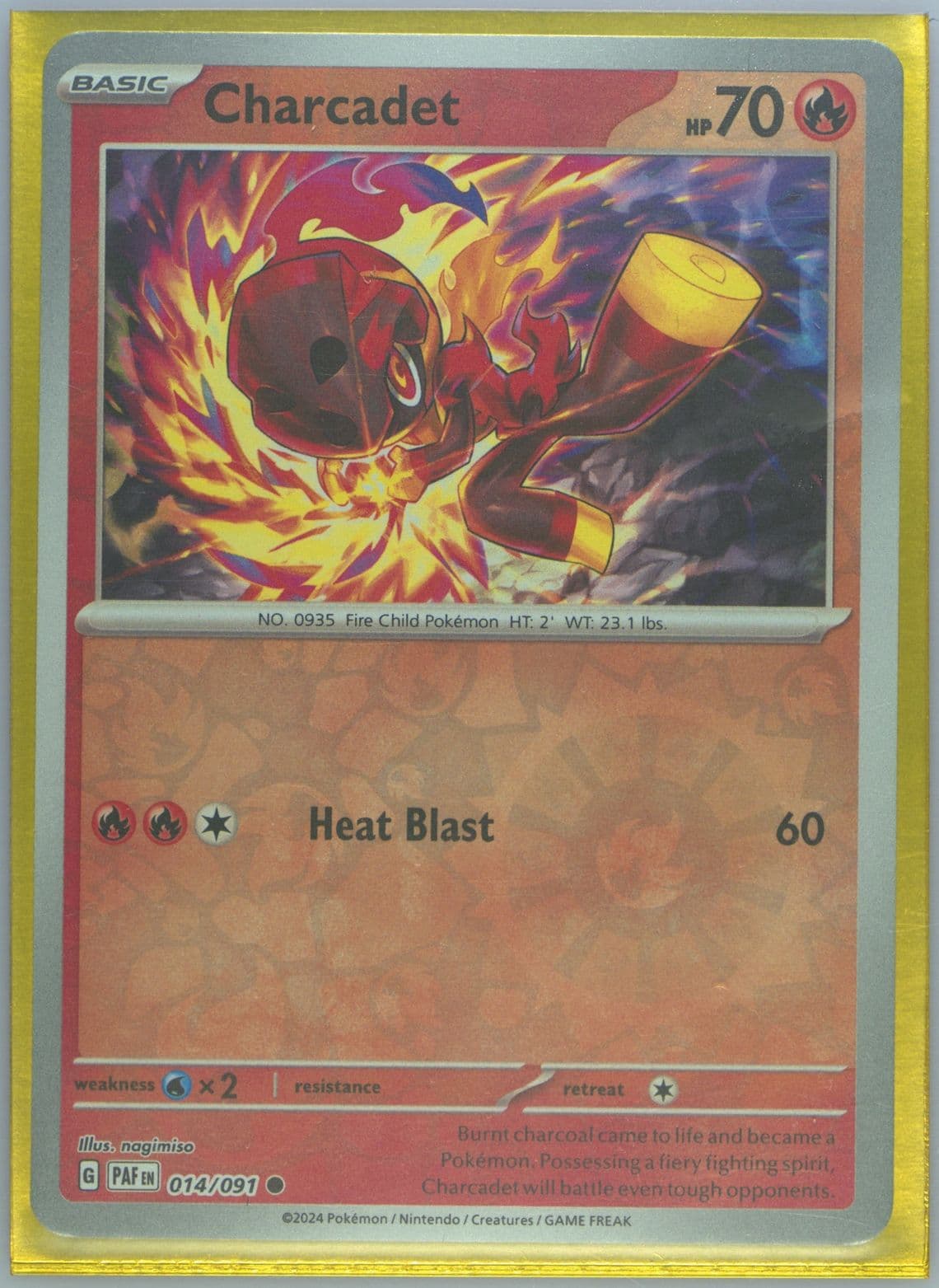 Charcadet (014) 2024 Pokemon Paf EN-Paldean Fates