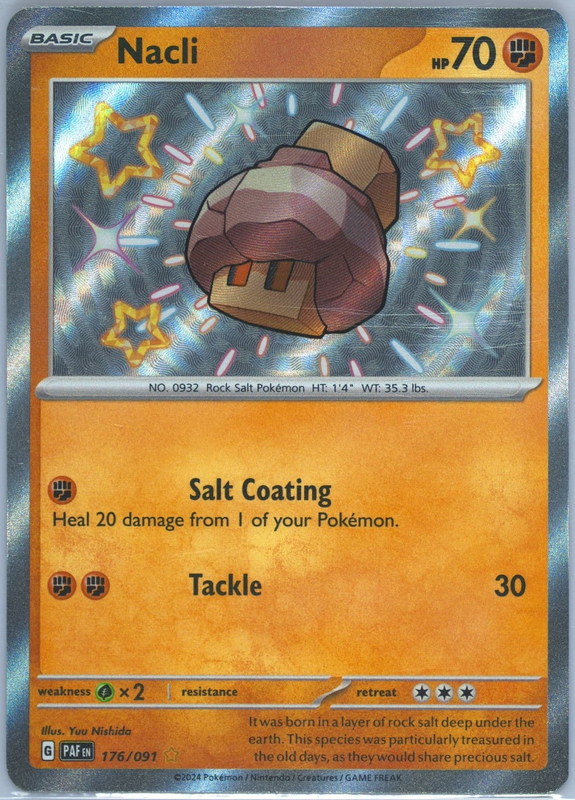Nacli Shiny Rare (176) 2024 Pokemon Paf EN-Paldean Fates