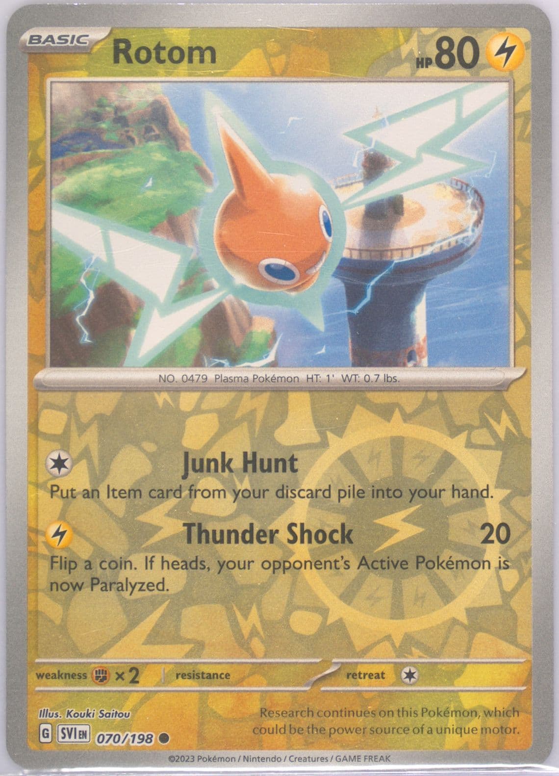 Rotom Reverse Holo (070) 2023 Pokemon Svi EN-Scarlet & Violet